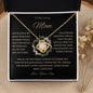 To My Loving Mom | Grateful Love Knot Necklace