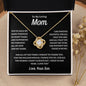 To My Loving Mom | Thank You Love Knot Necklace