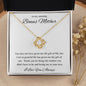 To My Amazing Bonus Mother | Loving Me Love Knot Necklace
