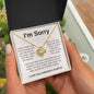 I'm Sorry | I Miss You Forever Love Knot Necklace