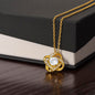To My Mommy | Little Blue Bump Love Knot Necklace