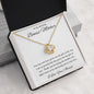 To My Amazing Bonus Mother | Loving Me Love Knot Necklace
