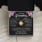 To My Loving Grandma | Thank You Love Knot Necklace