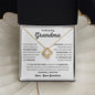 To My Loving Grandma | Forever Grateful Love Knot Necklace