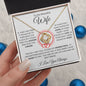 To My Beautiful Wife | My Heart Love Knot Necklace