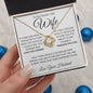 To My Smokin Hot Wife | Love You Love Knot Necklace
