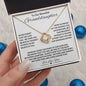 To Our Granddaughter | In Your Heart Love Knot Necklace