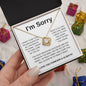 I'm Sorry | I Miss You Forever Love Knot Necklace