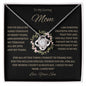 To My Loving Mom | Grateful Love Knot Necklace