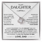 To My Daughter | Straighten Your Crown Love Knot Necklace