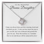 To My Beautiful Bonus Daughter | Amazing Love Knot Necklace