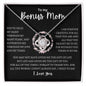 To My Bonus Mom | Thank You Love Knot Necklace