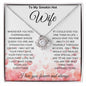 To My Smokin Hot Wife | Remember Love Knot Necklace