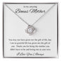 To My Amazing Bonus Mother | Loving Me Love Knot Necklace