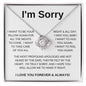 I'm Sorry | I Miss You Forever Love Knot Necklace