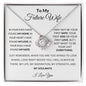 To My Future Wife | In Your Eyes Love Knot Necklace