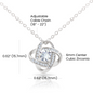 To My Daughter | Straighten Your Crown Love Knot Necklace