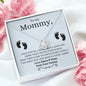 To My Mommy | Little Blue Bump Love Knot Necklace