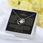 To My Loving Mom | Grateful Love Knot Necklace