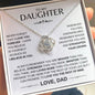 To My Daughter | Straighten Your Crown Love Knot Necklace
