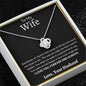 To My Wife | Smile Love Knot Necklace