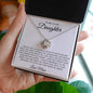 To My Lovely Daughter | Win or Learn Love Knot Necklace