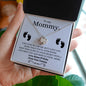 To My Mommy | Little Blue Bump Love Knot Necklace