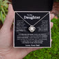 To My Daughter | Aim For The Skies Love Knot Necklace