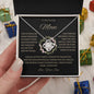 To My Loving Mom | Grateful Love Knot Necklace