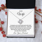 To My Wife | Truly Amazing Love Knot Necklace