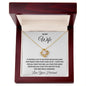 To My Wife | Truly Amazing Love Knot Necklace