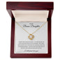 To My Bonus Daughter | Love You Love Knot Necklace