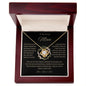 To My Loving Mom | Grateful Love Knot Necklace