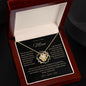 To My Loving Mom | Grateful Love Knot Necklace