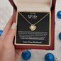 To My Wife | Smile Love Knot Necklace