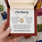 I'm Sorry | I Miss You Forever Love Knot Necklace