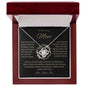 To My Loving Mom | Grateful Love Knot Necklace