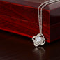 To My Loving Mom | Grateful Love Knot Necklace