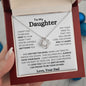 To My Daughter | In Your Heart Love Knot Necklace