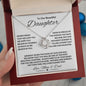To Our Beautiful Daughter | Believe In Yourself Love Knot Necklace