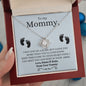 To My Mommy | Little Blue Bump Love Knot Necklace
