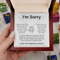 I'm Sorry | I Miss You Forever Love Knot Necklace