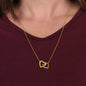 To My Gorgeous Granddaughter | Someday Interlocking Heart Necklace