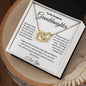 To My Gorgeous Granddaughter | Someday Interlocking Heart Necklace