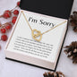 I'm Sorry | I Wish Interlocking Hearts Necklace