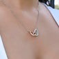 To My Gorgeous Granddaughter | Someday Interlocking Heart Necklace