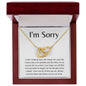 I'm Sorry | I Wish Interlocking Hearts Necklace