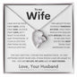 To My Wife | My Love Eternal Love Necklace