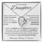 To My Amazing Daughter | Be Brave and Be Strong Forever Love Necklace