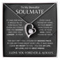 To My Beautiful Soulmate | My Heart Forever Love Necklace